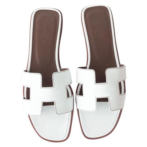 white sandals hermes